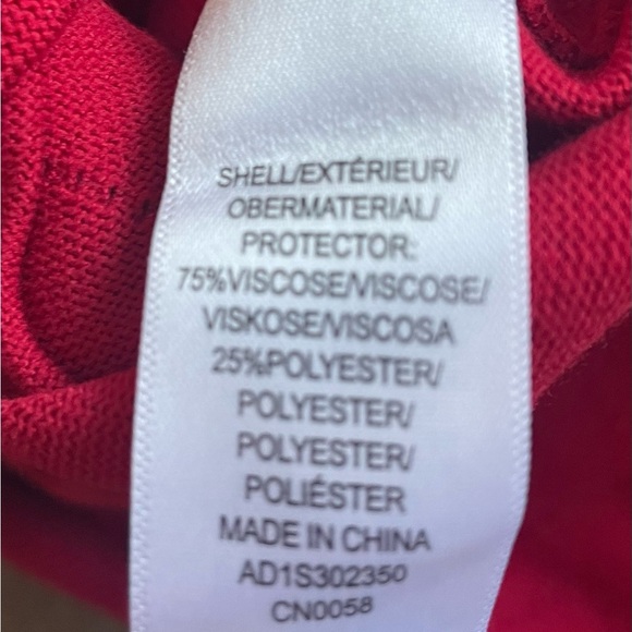 NWT Adrianna Papell Women's Haute Red Crewneck Sweater Rhinestone Bows Large - Picture 5 of 12